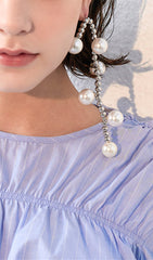 Pearl Beads Dangle Drop Earrings