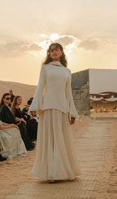 Asymmetrical Draped Bodice Ruffle Maxi Dress