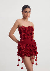 Red Rose Mini Dress
