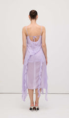 Ruffled Detail Maxi Dress