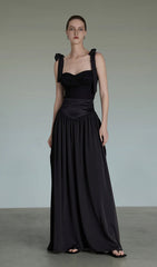 Bustier Crop Top & Midi Skirt Set