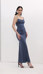 Sexy Cowl Back Maxi Dress