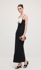 Flower Backless Cami Maxi Dress