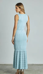 Stretch Midi Dress With Rhinestones