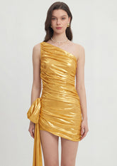 Noor Elegance One Shoulder Mini Dress