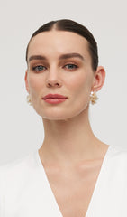 Pearl Petal Earrings