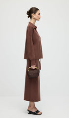 Knitted Long Sleeve Top & Midi Dress Set