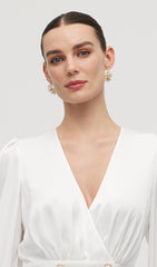 Pearl Petal Earrings