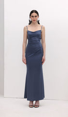 Sexy Cowl Back Maxi Dress