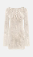 Knitted Mini Dress With Long Sleeves