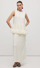 Sleeveless Ruffle Maxi Dress Sets