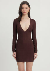 Long Sleeve Bandage Mini Dress