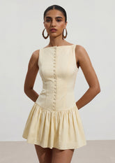 Sleeveelss A-Line Mini Dress