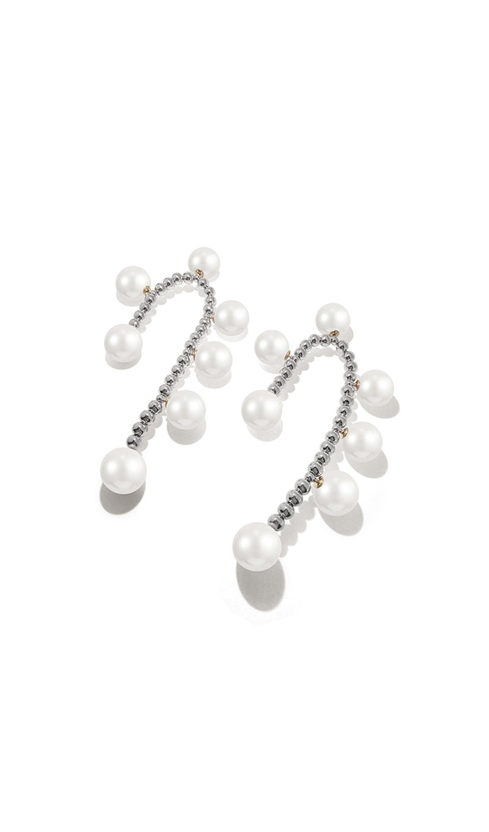 Pearl Beads Dangle Drop Earrings