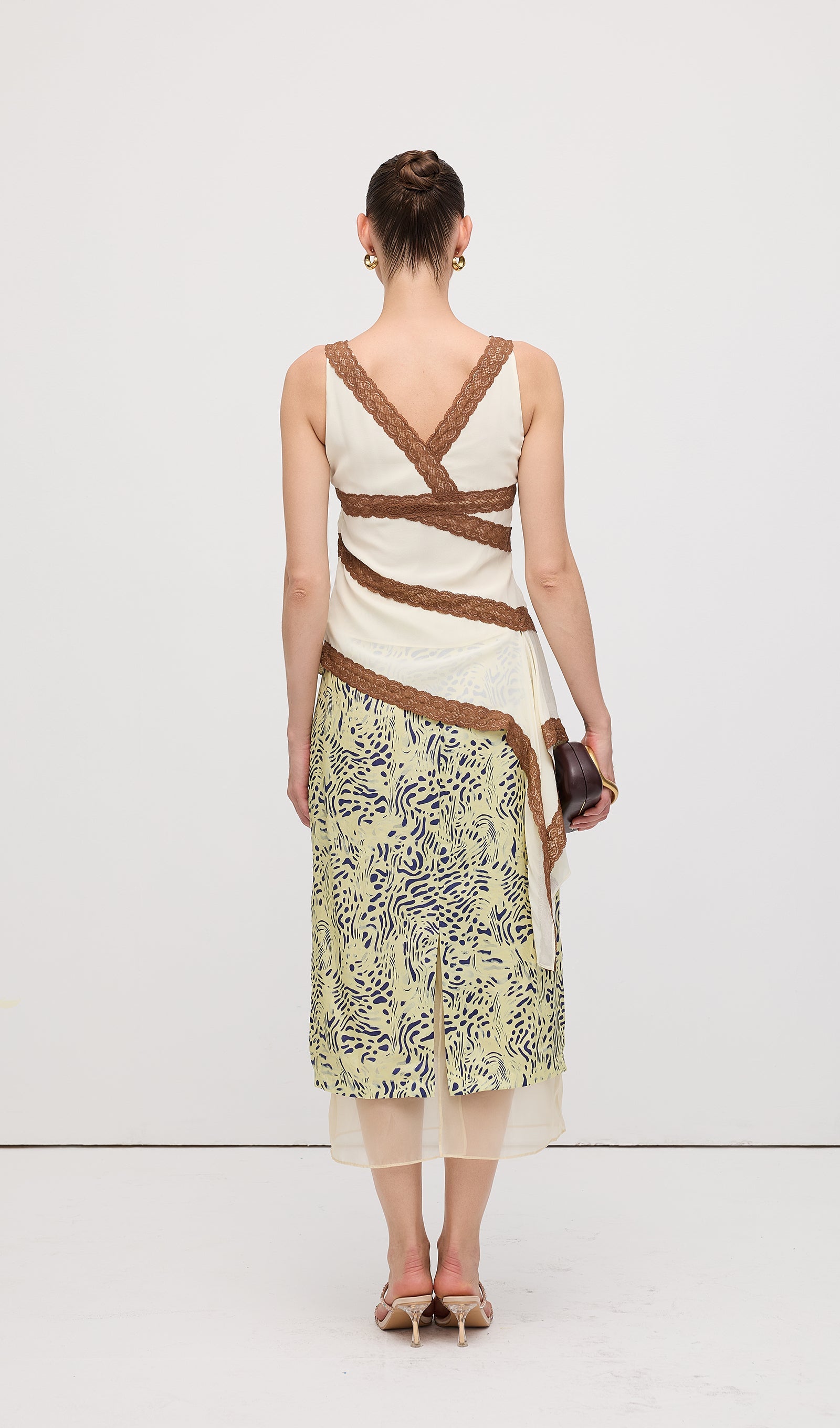 Leopard Printed Midi Skirt