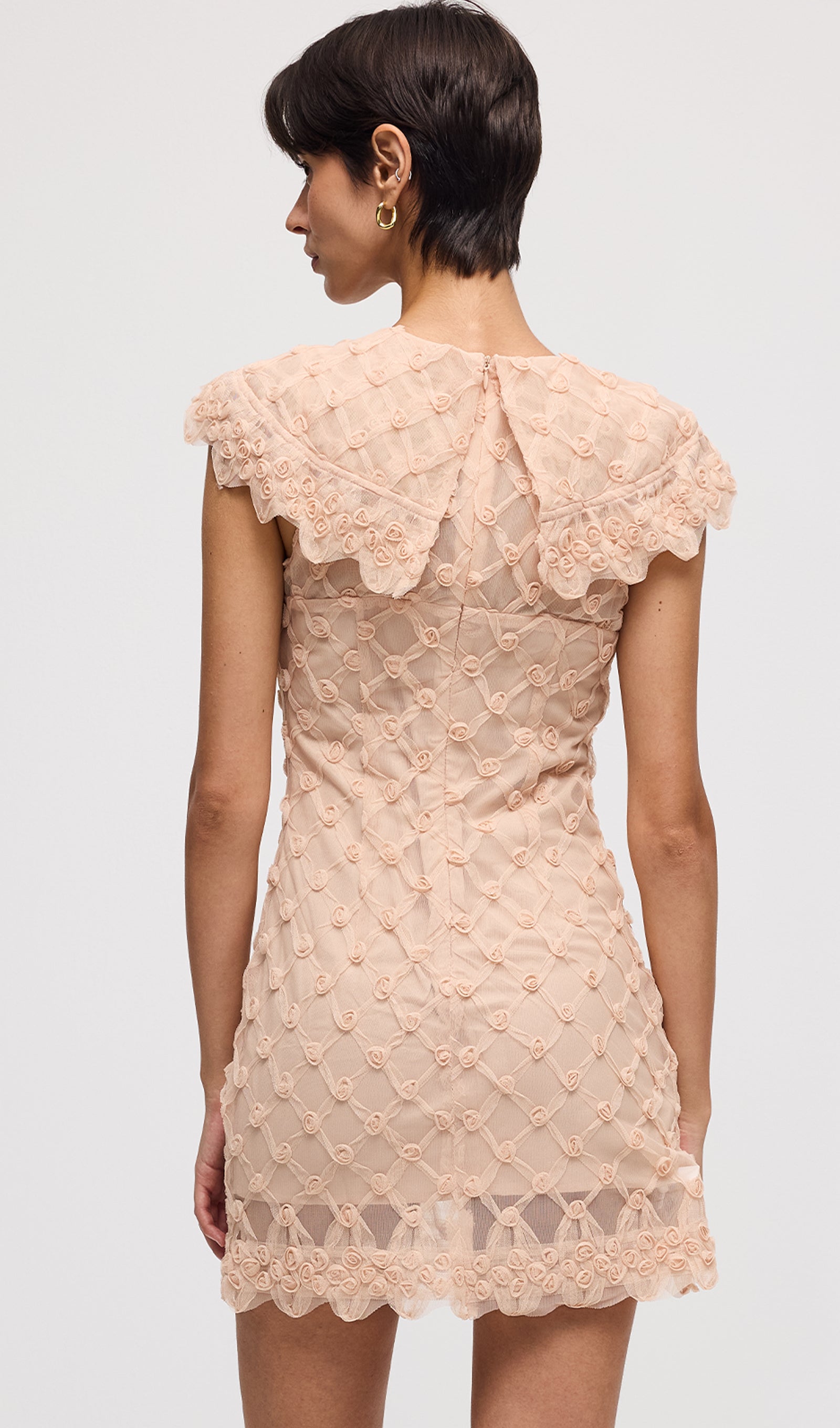 Sleeveless Mini Dress In Pink