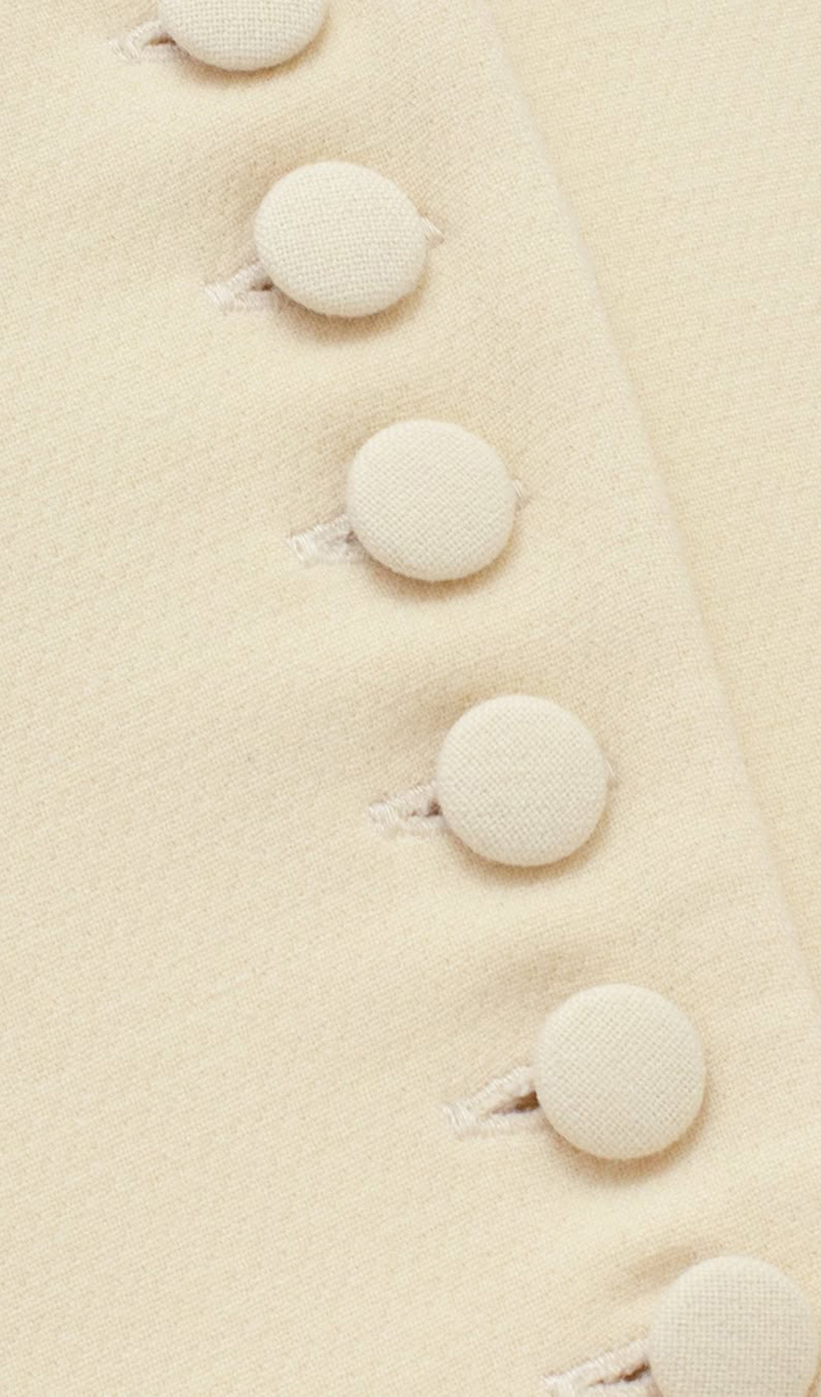 Solid Peplum Jacket & Slit Midi Skirt Set