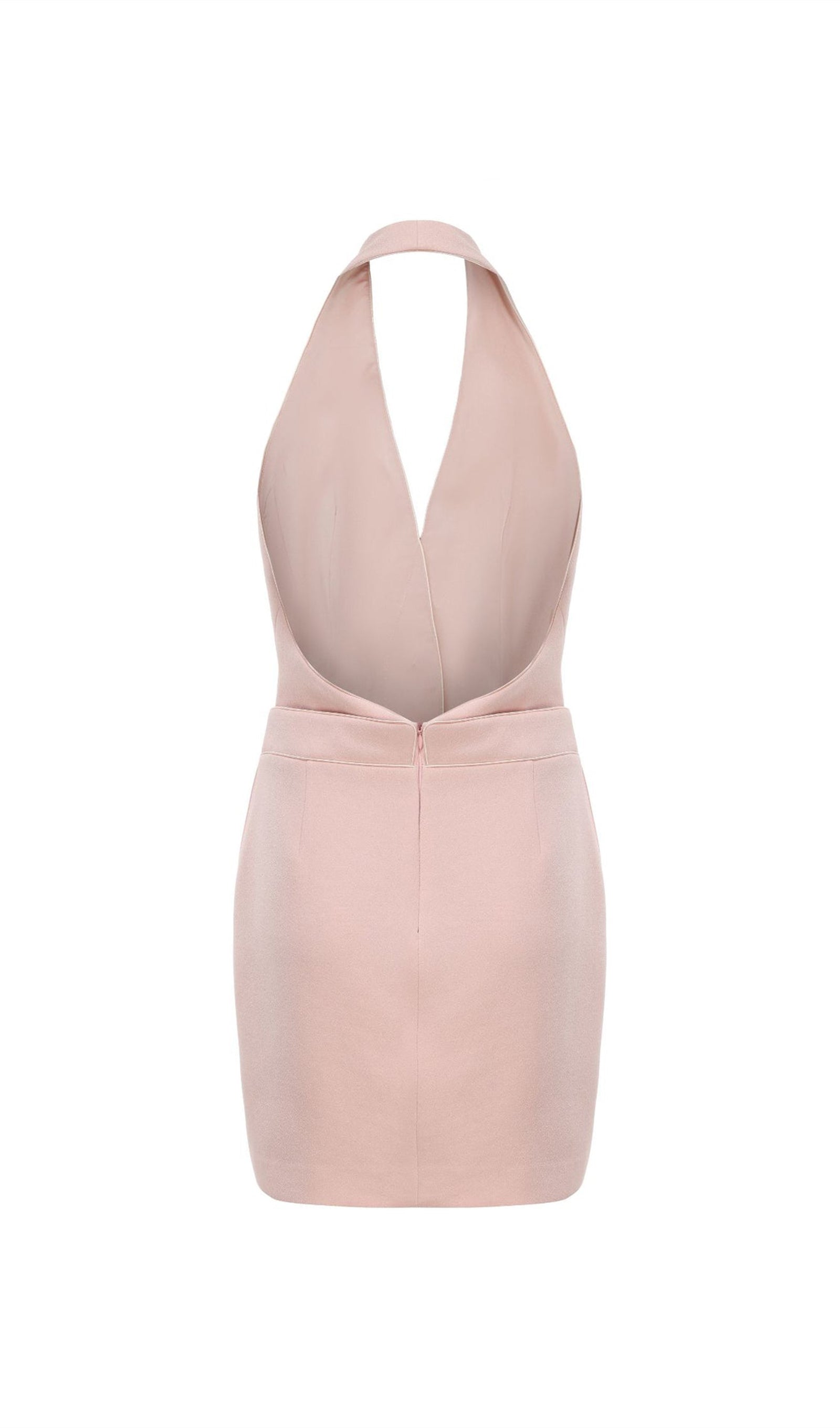 Halter Suit Mini Dress In Pink
