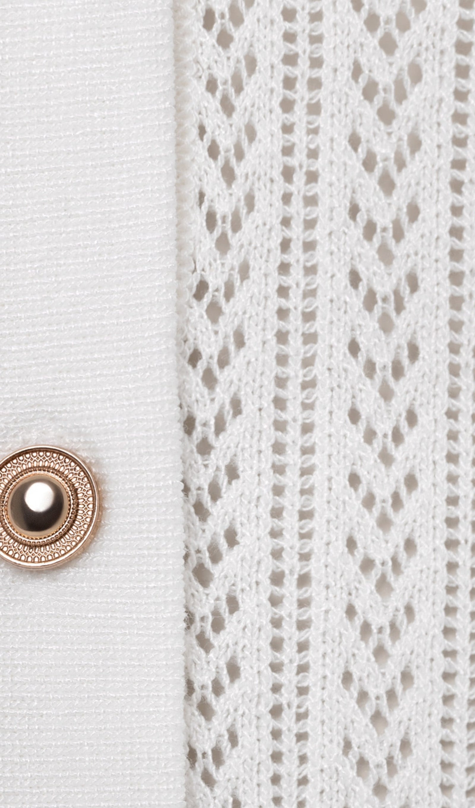 Openwork Jersey Maxi Skirt Sets In White