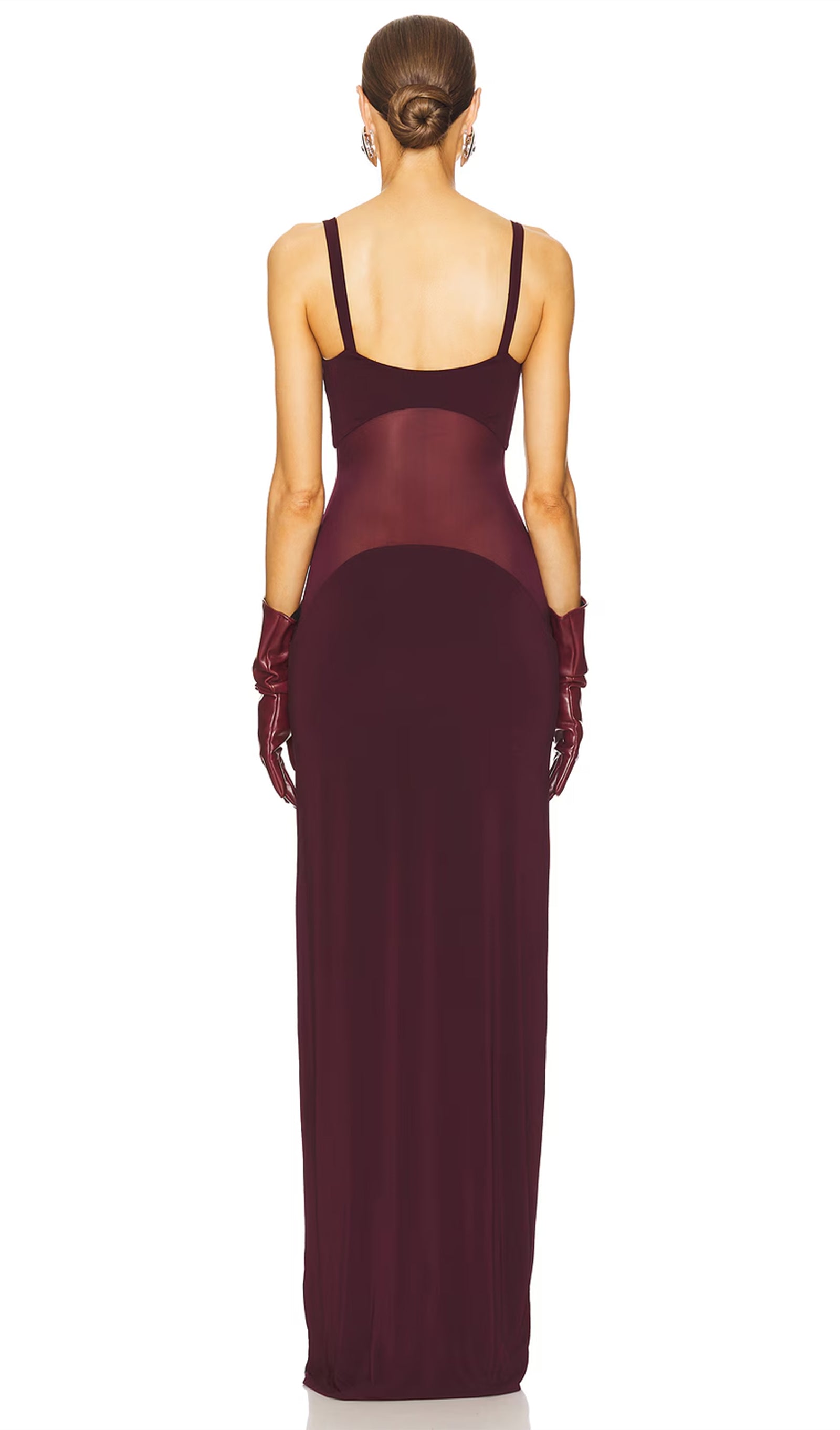 Sheer Knit Curve Maxi Dress