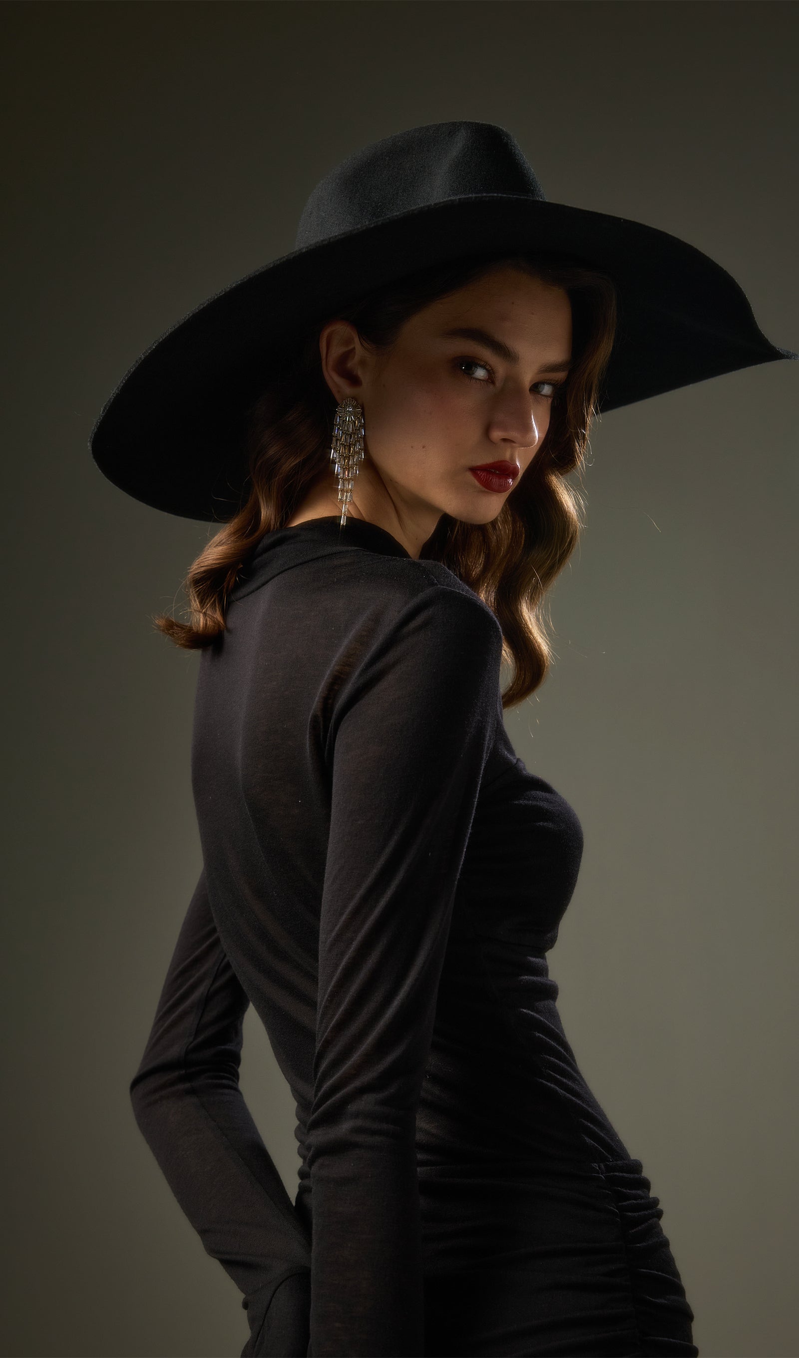 Semi Transparent Mini Dress In Black