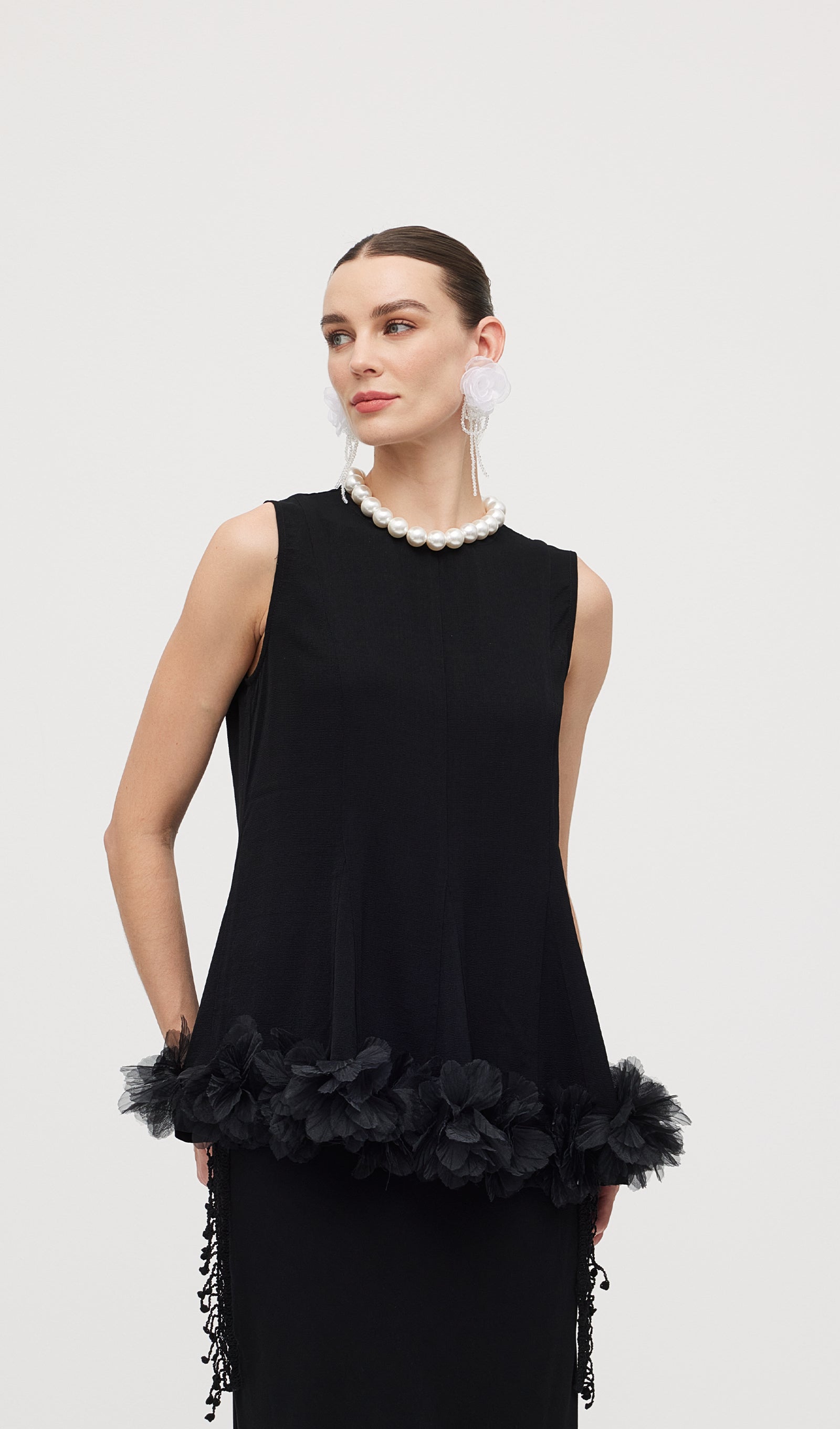 Sleeveless Ruffle Maxi Dress Sets