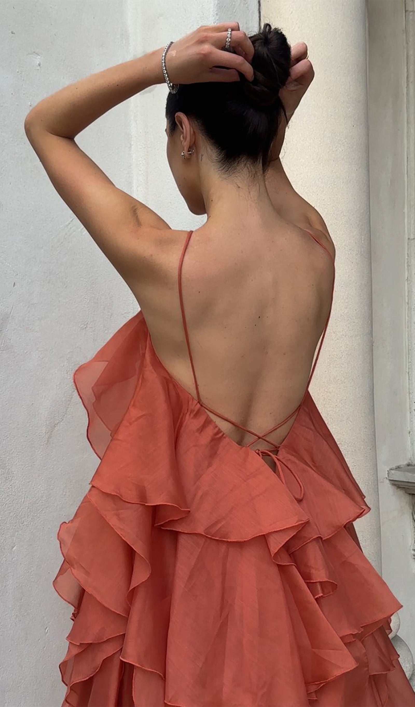 Halter Layered Maxi Dress