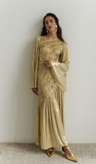 Metallic Maxi Dress