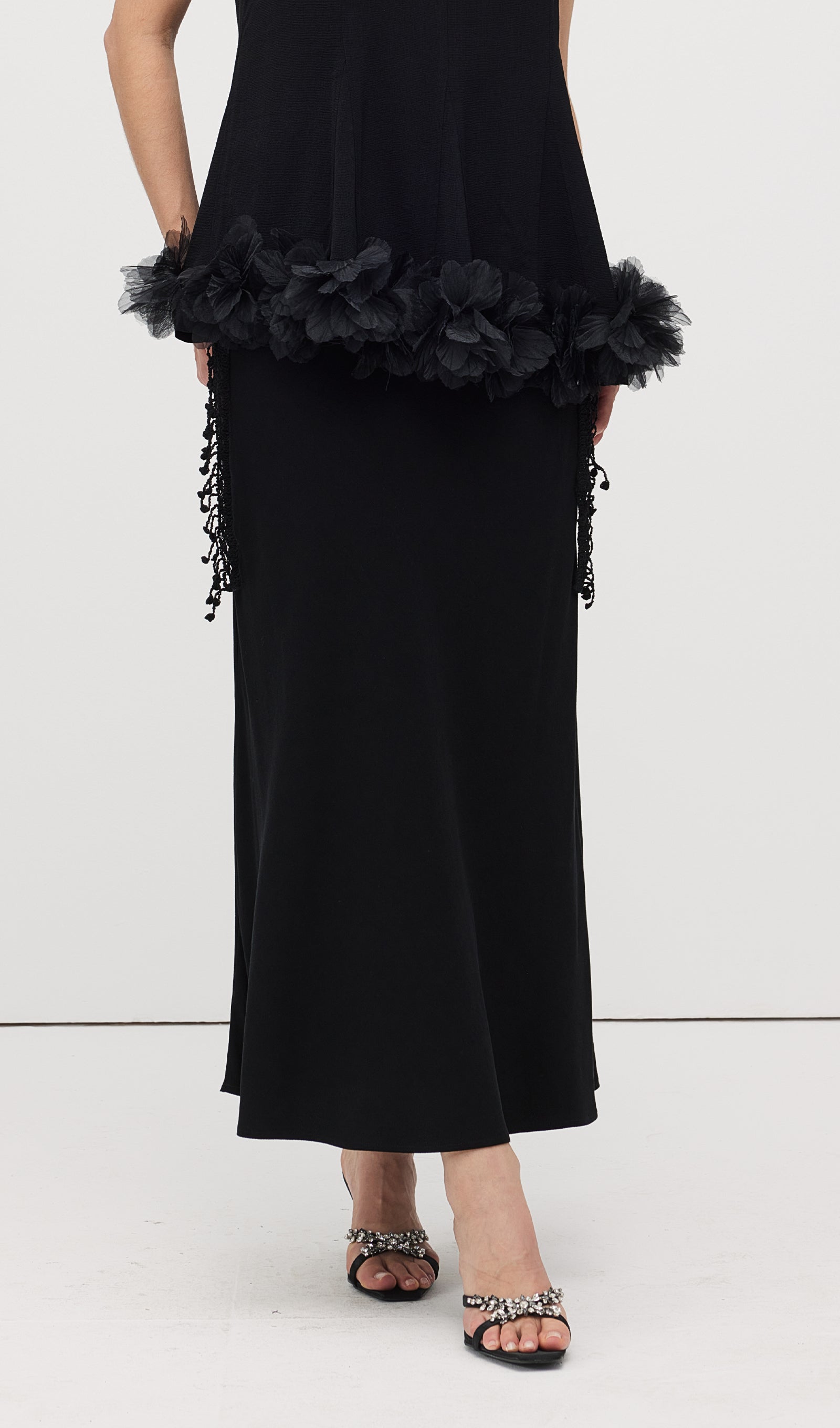 Sleeveless Ruffle Maxi Dress Sets