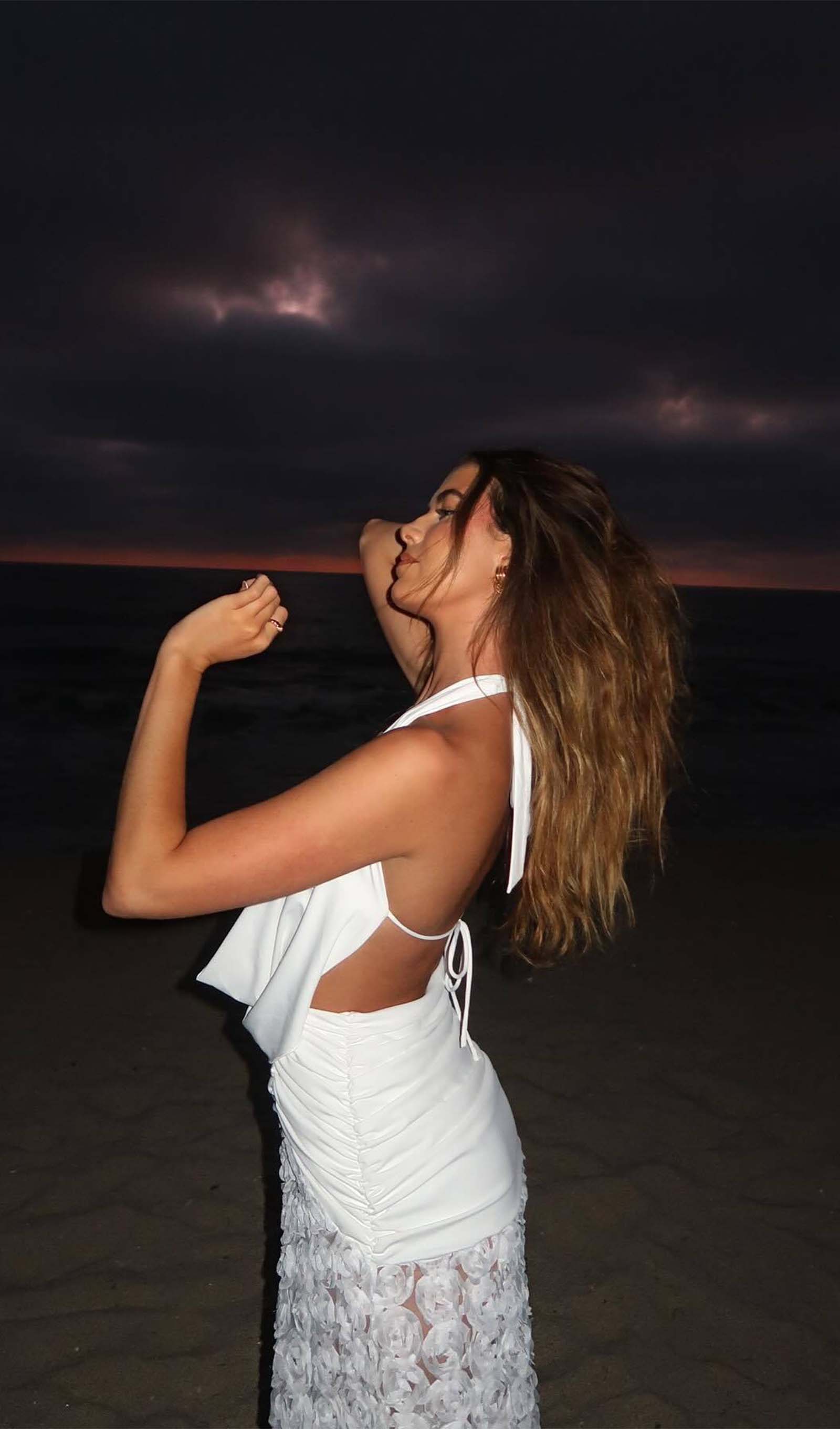 Halter Textured Maxi Dress