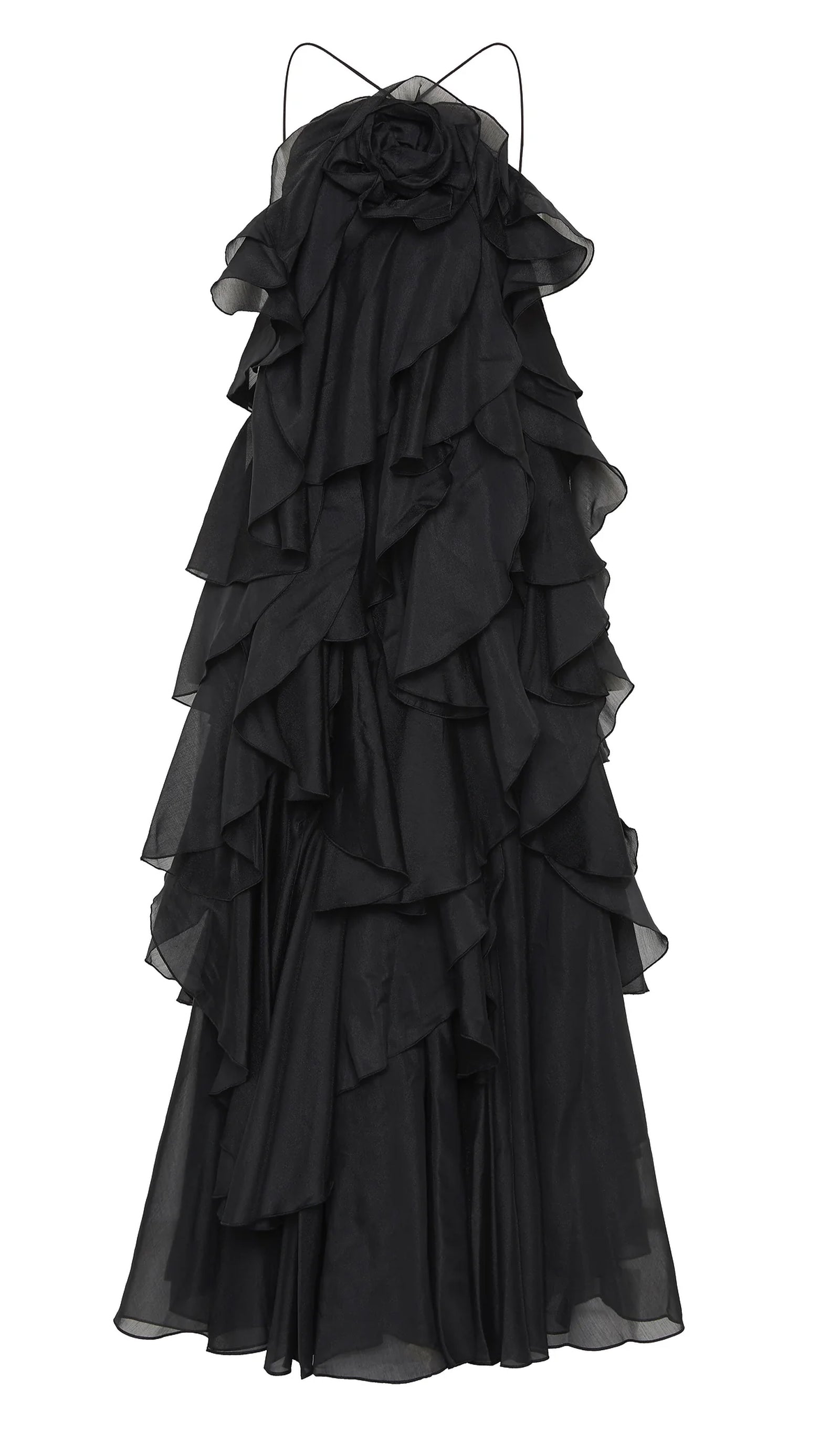 Halter Layered Maxi Dress