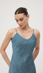 Polka Dot Print Midi Dress