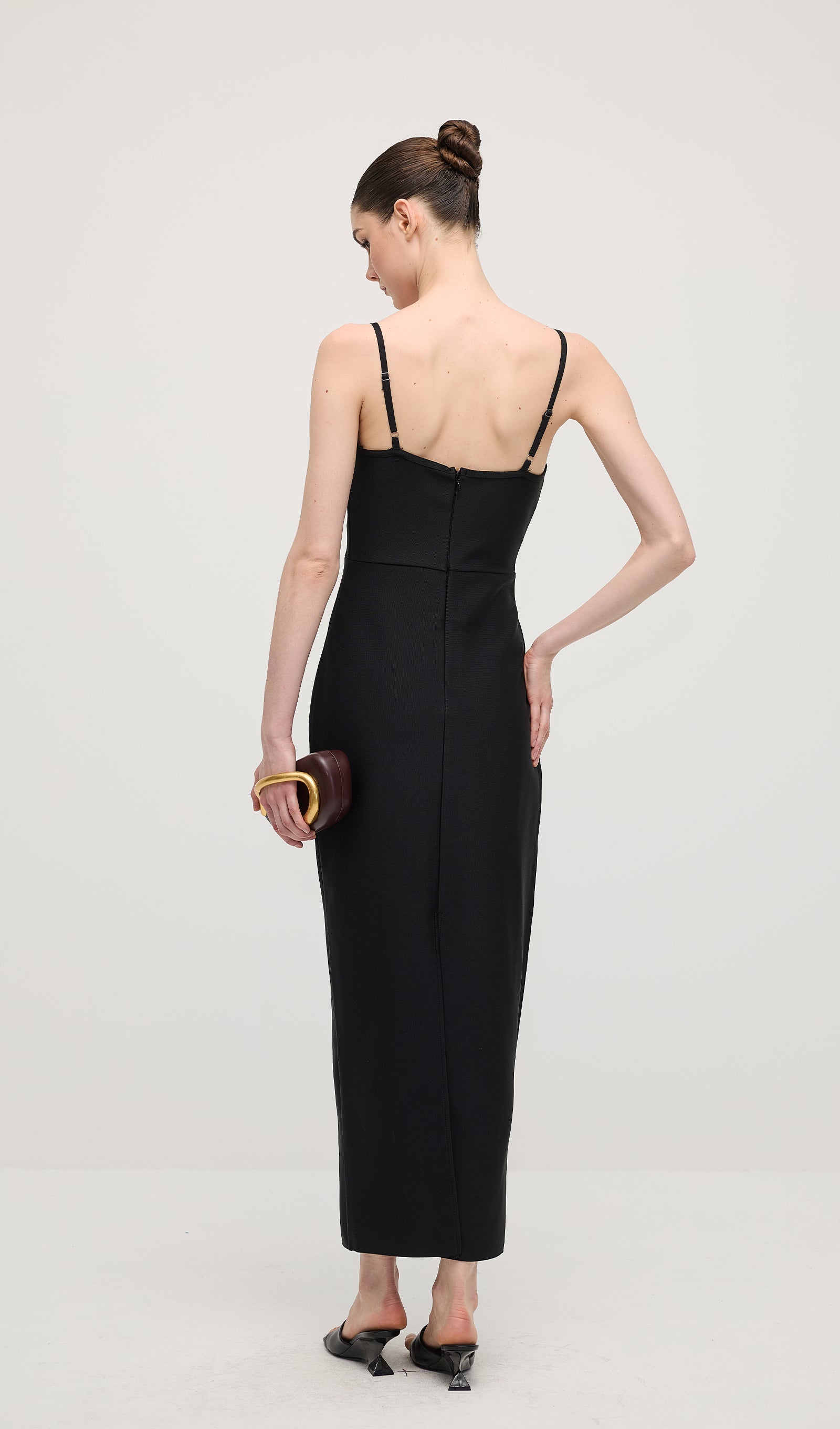 Flower Backless Cami Maxi Dress