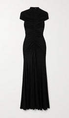 Ruched Jersey Maxi Dress