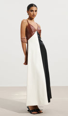 Sleeveless Leather Midi Dress