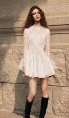 Open Back Flared Mini Dress