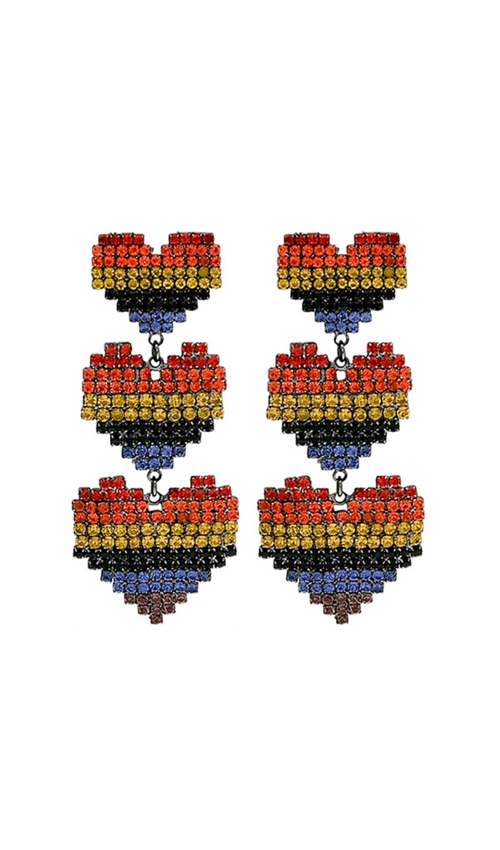 Heart Dangle Drop Earrings