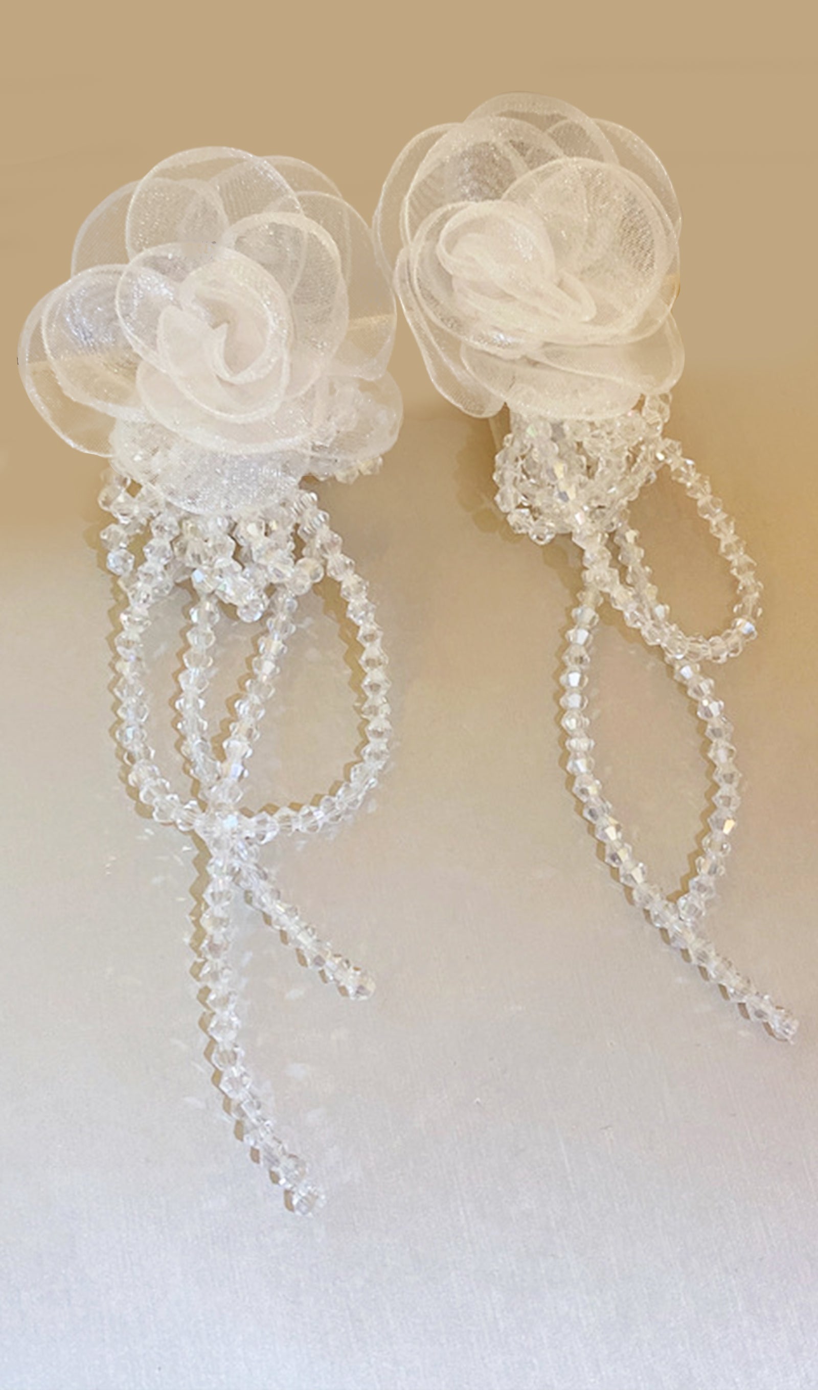 Organza Flower Earrings