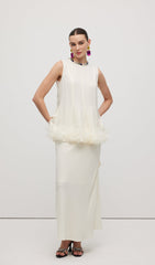 Braided Belted Maxi Skirt