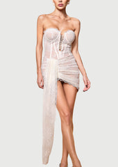 Slimming Corset Lace Mini Dress