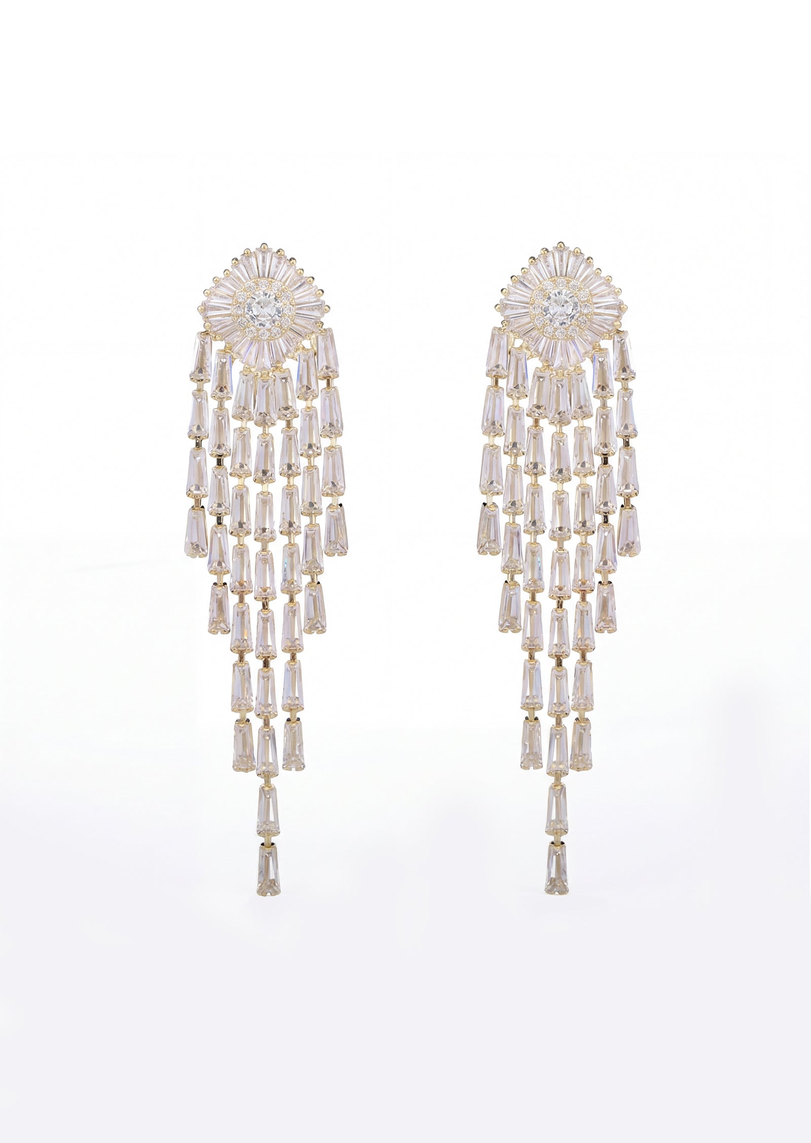 Crystal Tassel Earrings