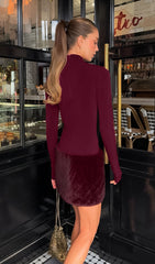 Plush Patchwork Mini Dress