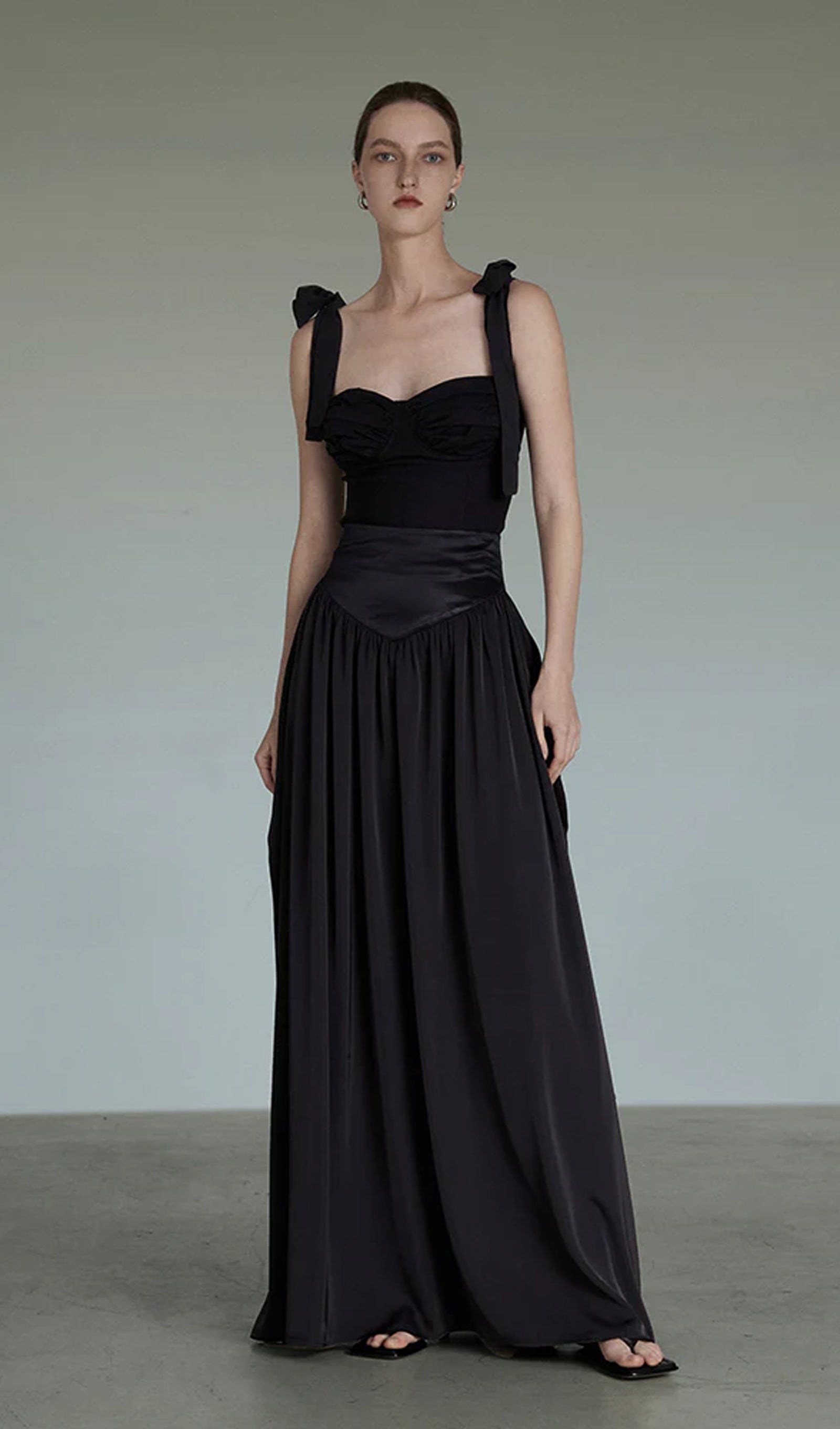 Bustier Crop Top & Midi Skirt Set