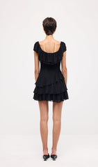 Sleeveless Ruffled Tiered Mini Dress
