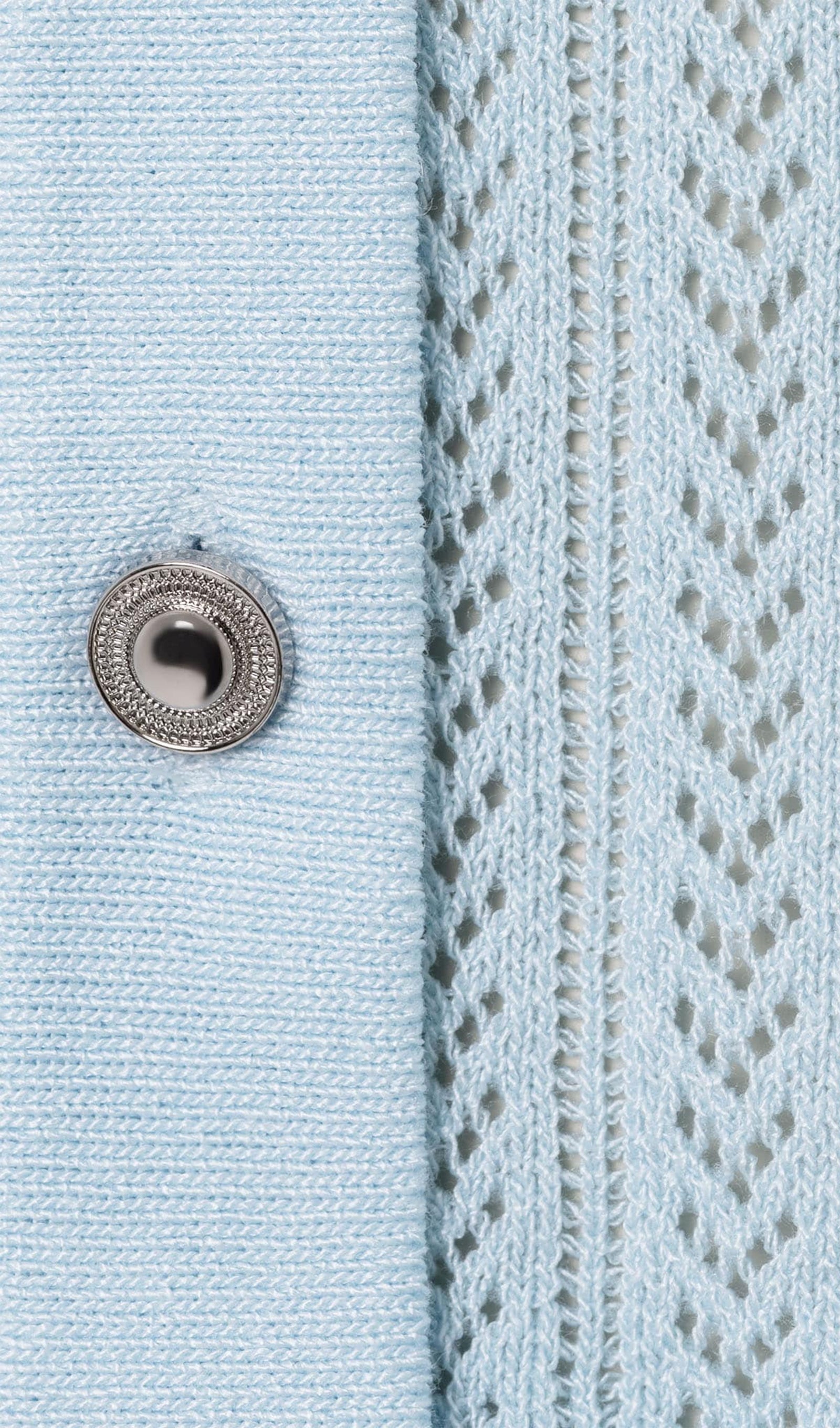 Openwork Jersey Maxi Skirt Sets In Baby Blue