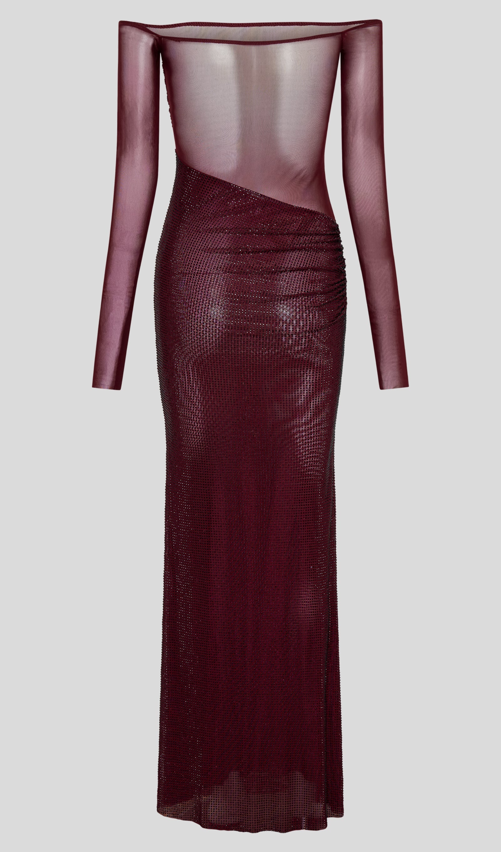 Diamante Off Shoulder Maxi Dress