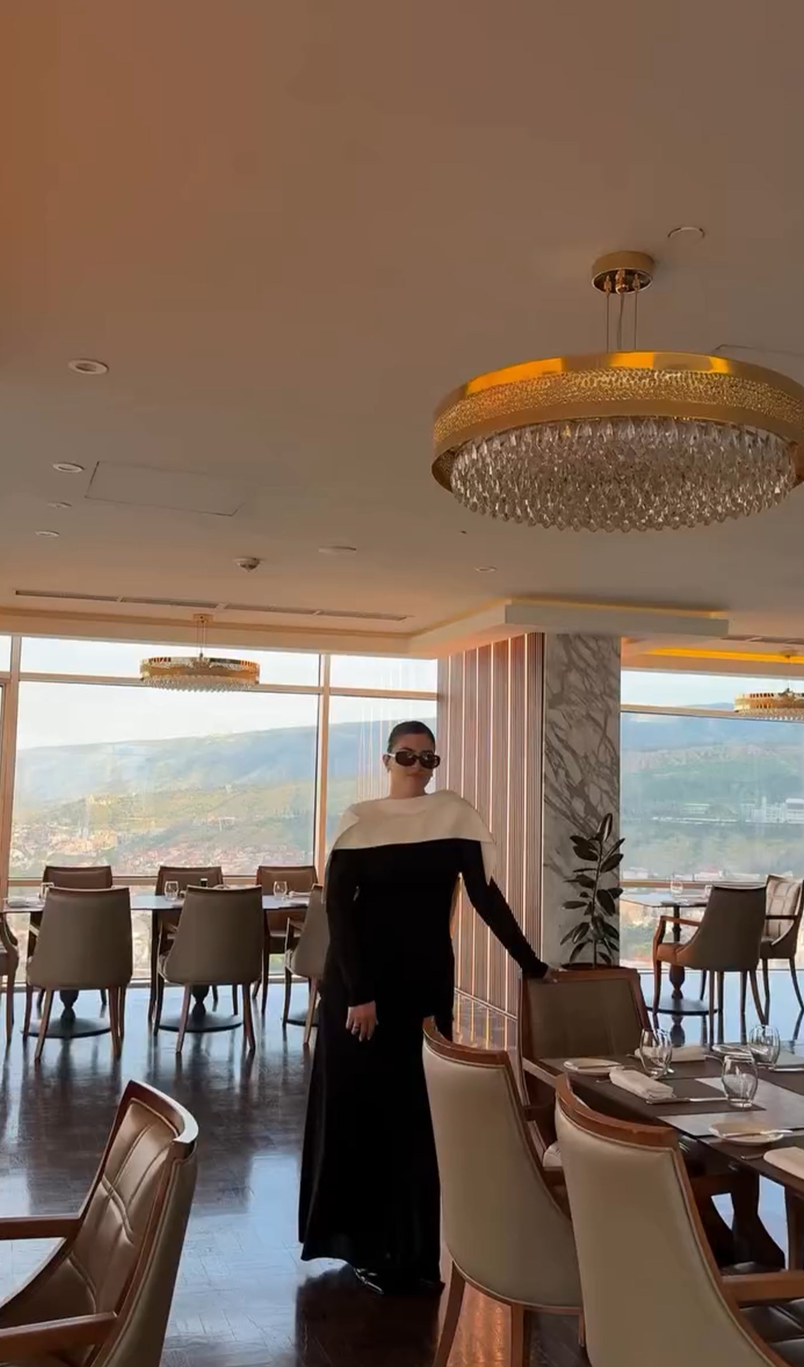 Asymmetrical Draped Shoulder Pleat Maxi Dress In Black