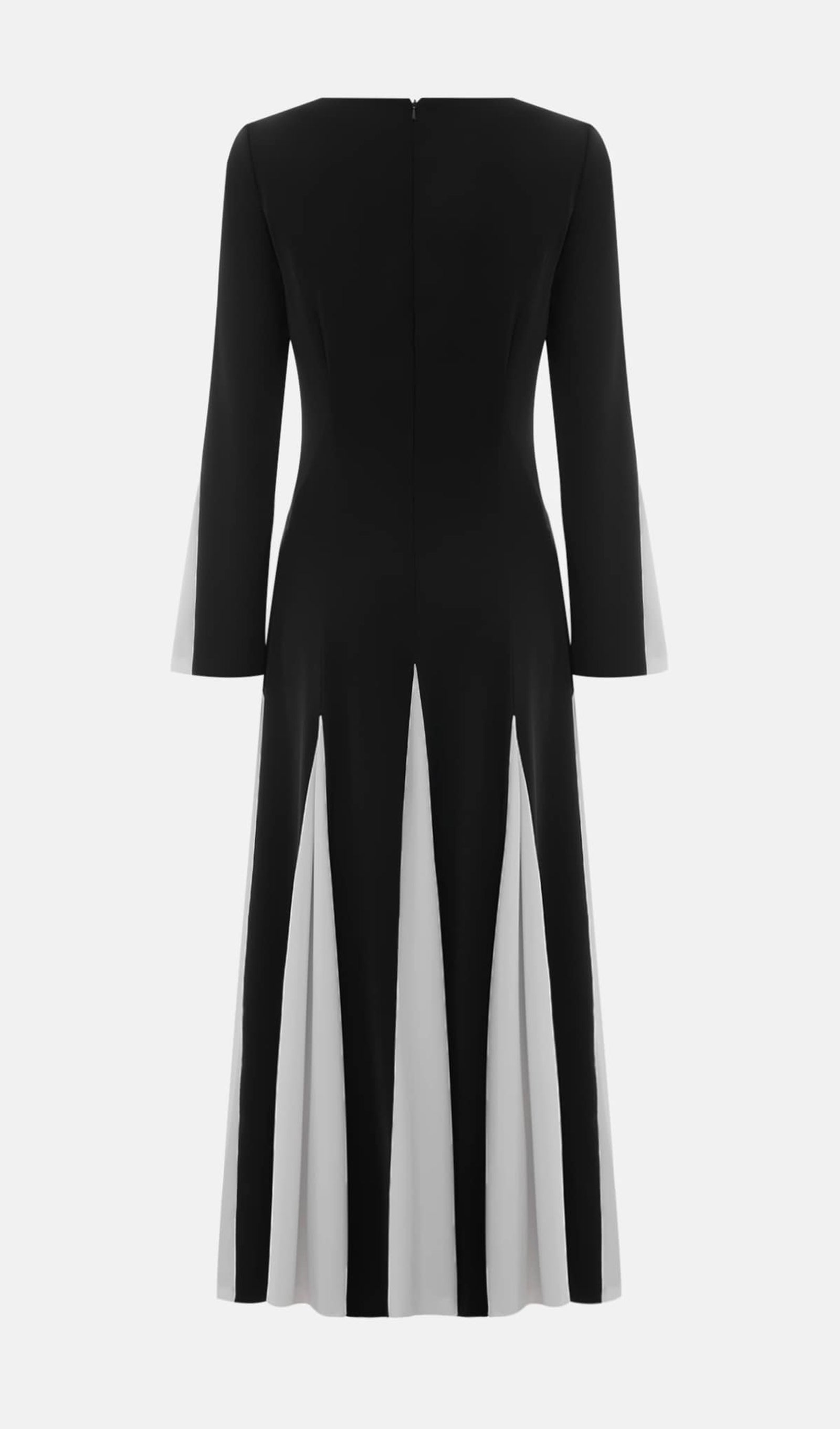 Knitted Triangular Inserts Maxi Dress