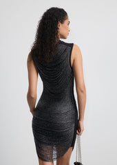 Sleeveless Fringed Bandage Mini Dress