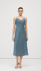 Polka Dot Print Midi Dress